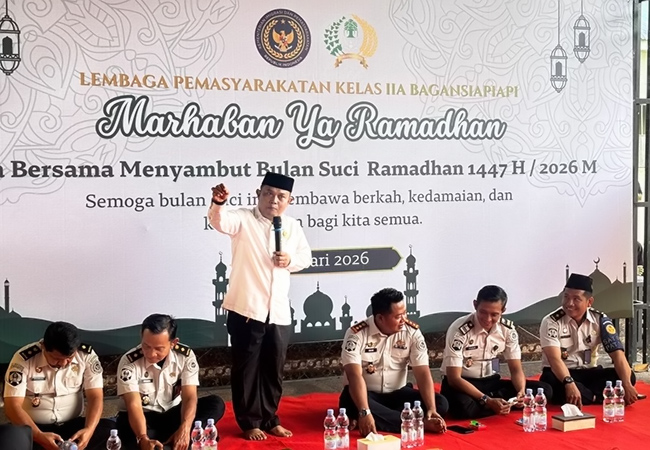 Sambut Ramadan 1447 H, Lapas Bagansiapiapi Gelar Doa Bersama dan Tausiyah
